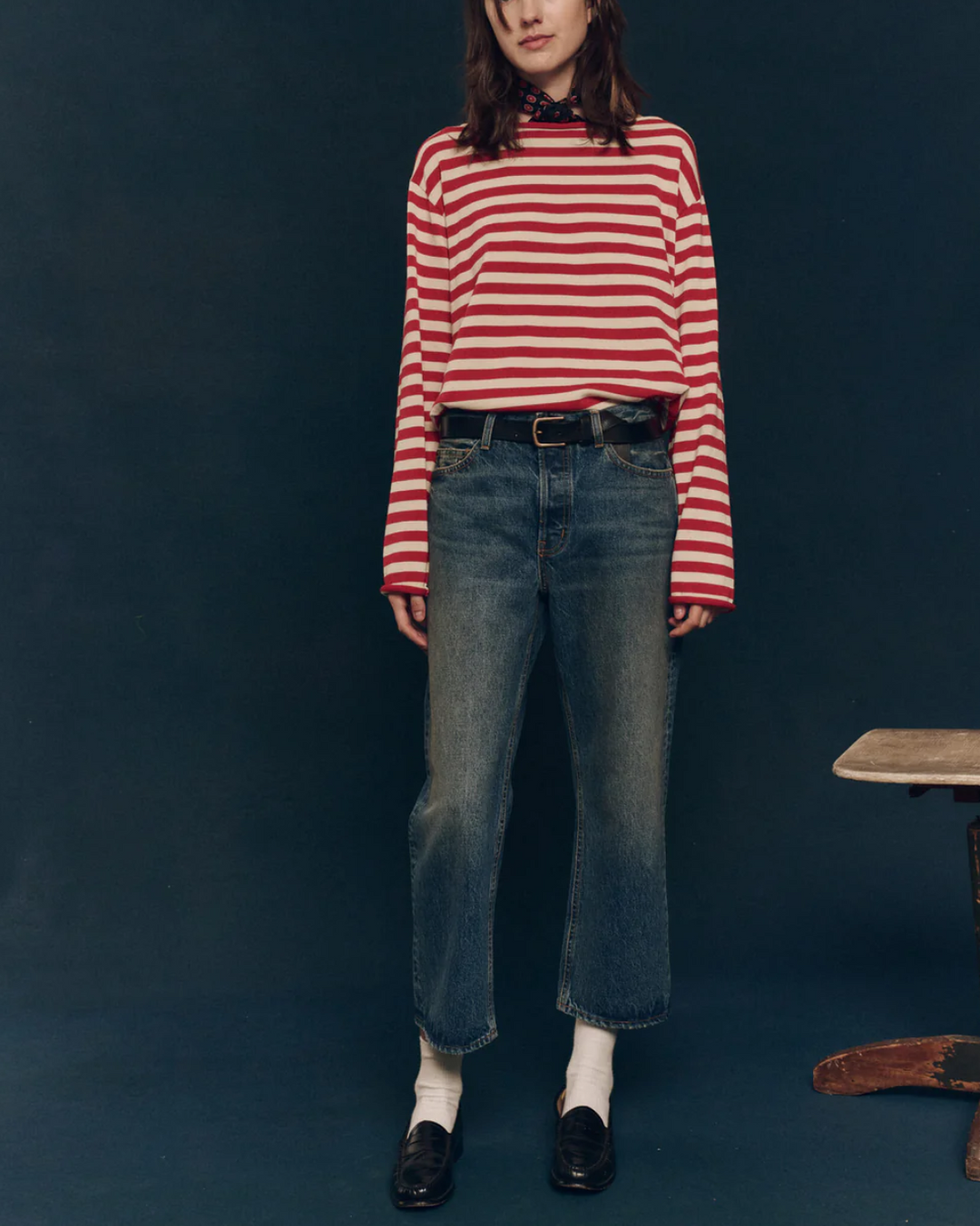 The Sailor Sweater | Maple Stripe