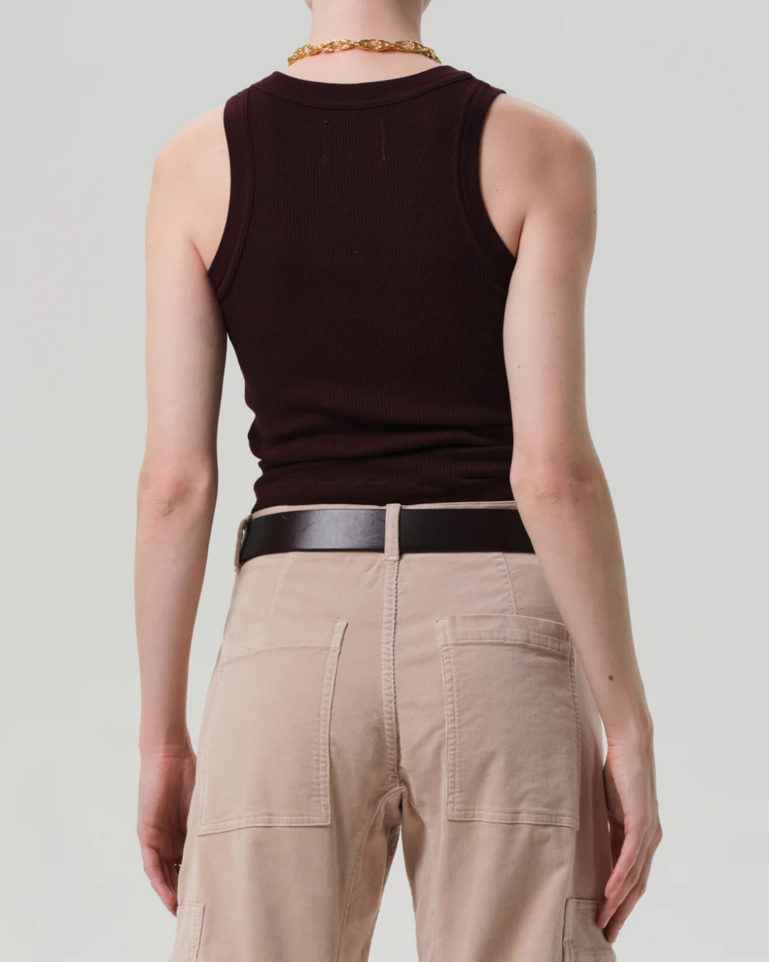 Isabel Rib Tank | Mahogany