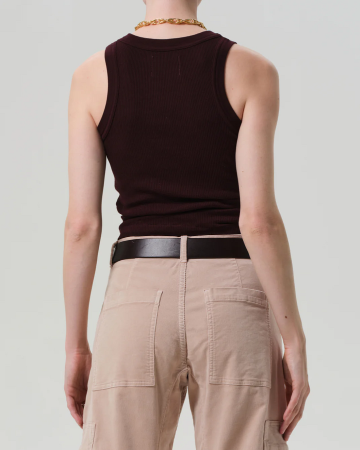 Isabel Rib Tank | Mahogany
