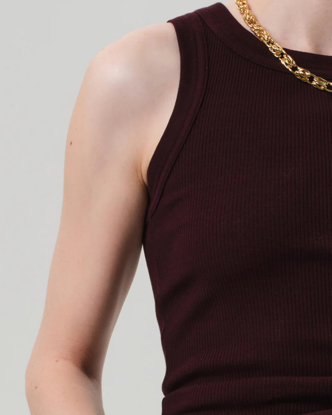 Isabel Rib Tank | Mahogany