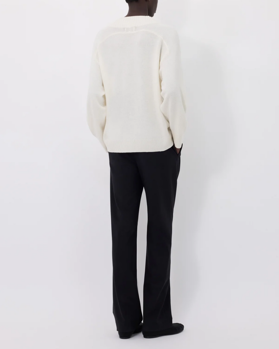 Sage V Neck Sweater | Ivory