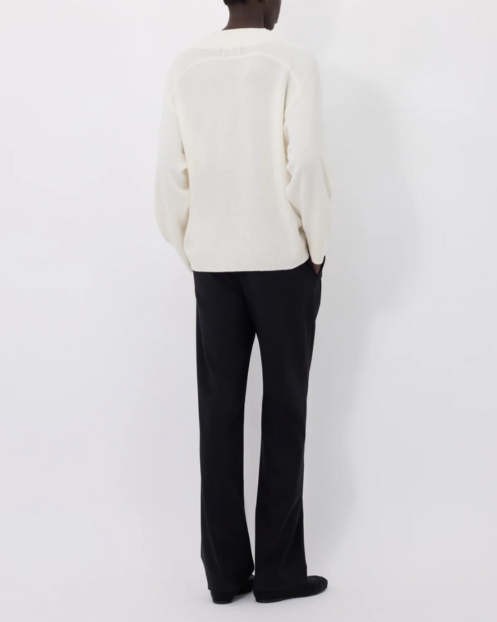 Sage V Neck Sweater | Ivory