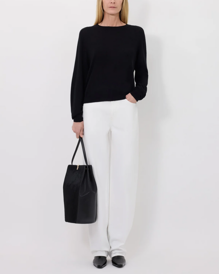 Angus Fine Knit Sweater | Black
