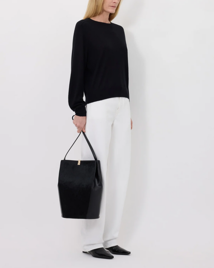 Angus Fine Knit Sweater | Black