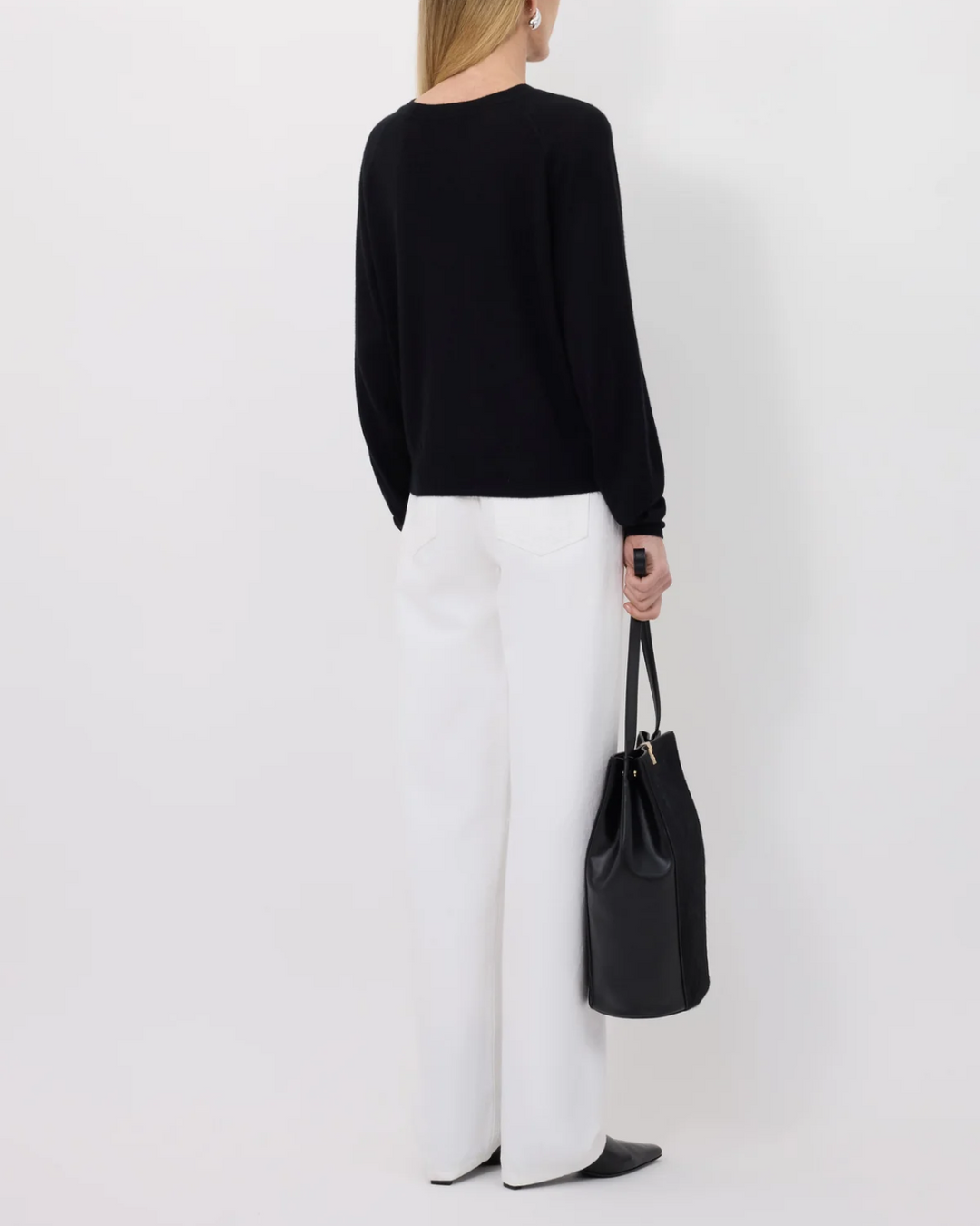 Angus Fine Knit Sweater | Black