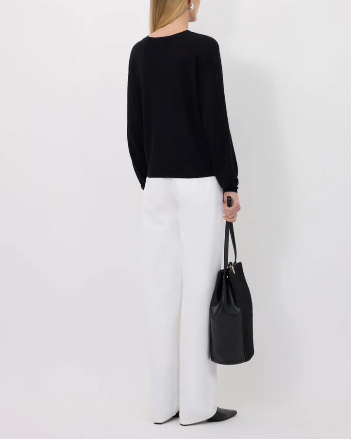 Angus Fine Knit Sweater | Black
