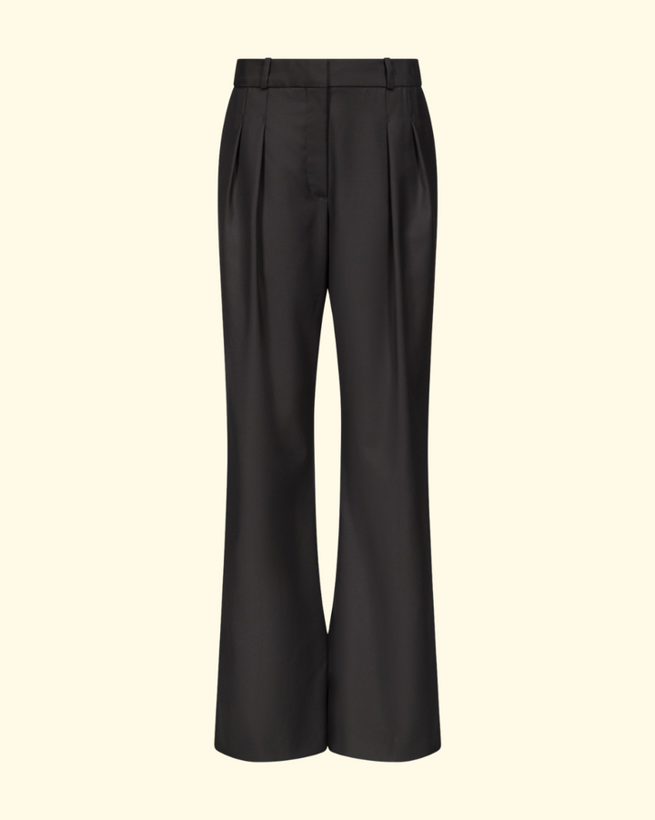 Sbiru Straight Leg Pants | Black