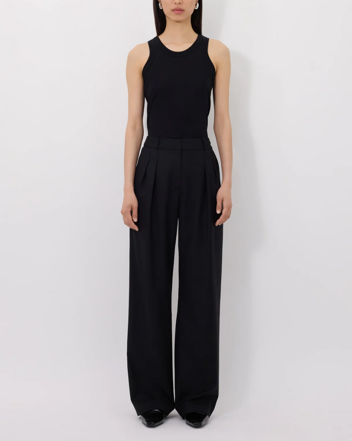 Sbiru Straight Leg Pants | Black