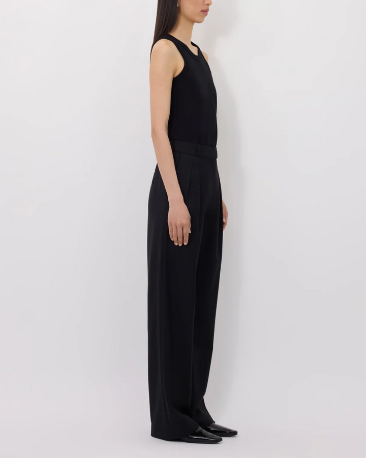 Sbiru Straight Leg Pants | Black