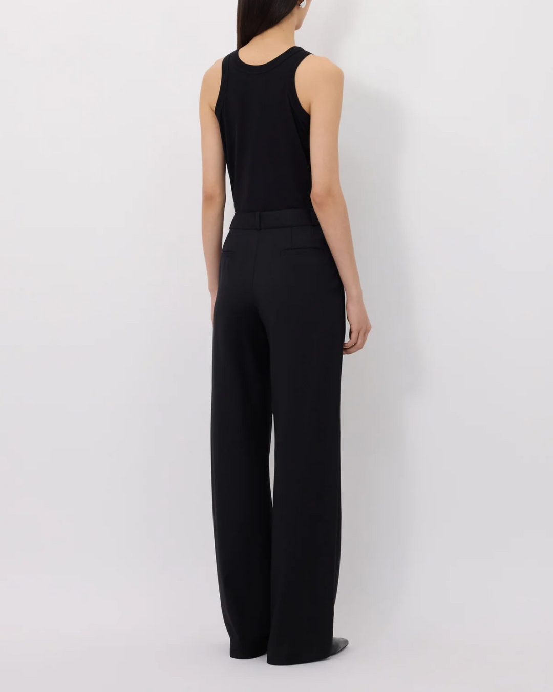 Sbiru Straight Leg Pants | Black