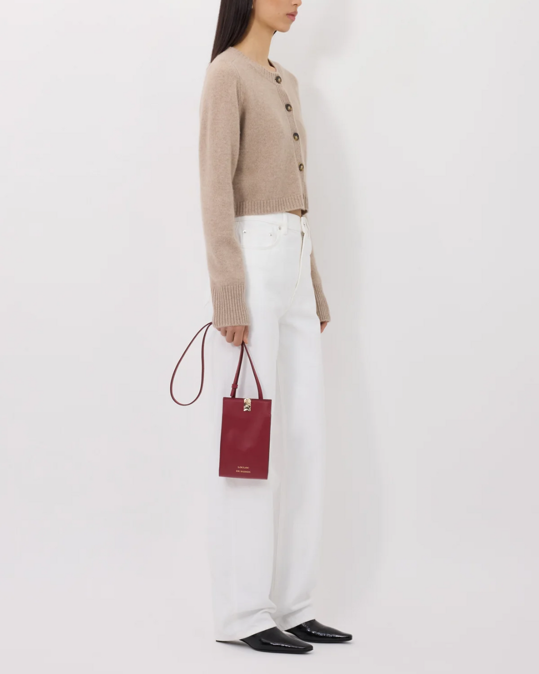 Zephir Cropped Cardigan | Beige Melange