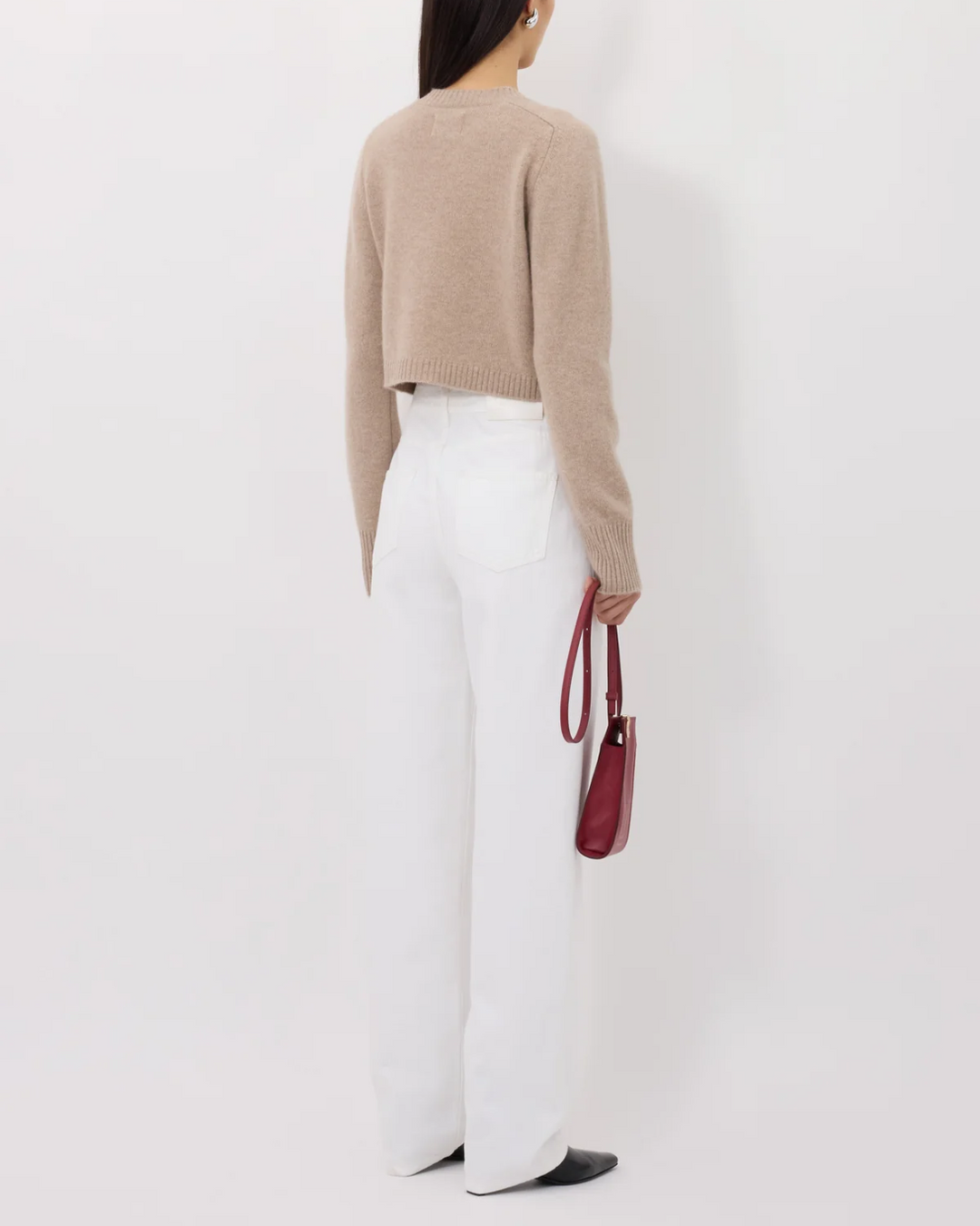 Zephir Cropped Cardigan | Beige Melange
