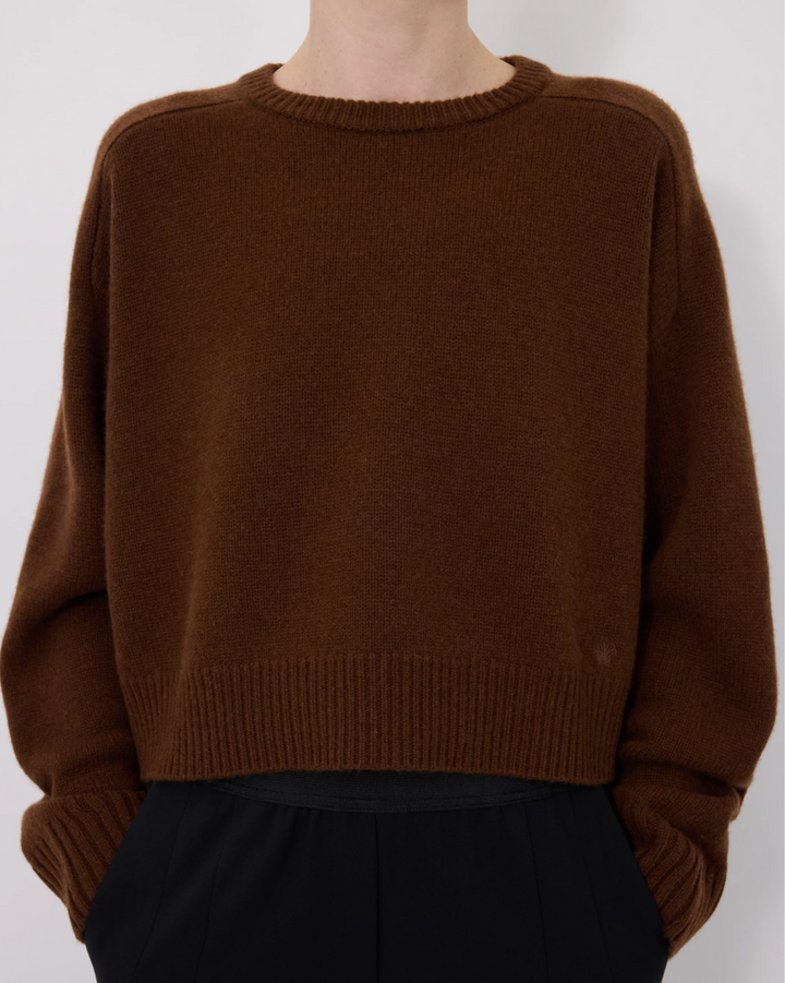 Bruzzi Cropped Sweater | Brown