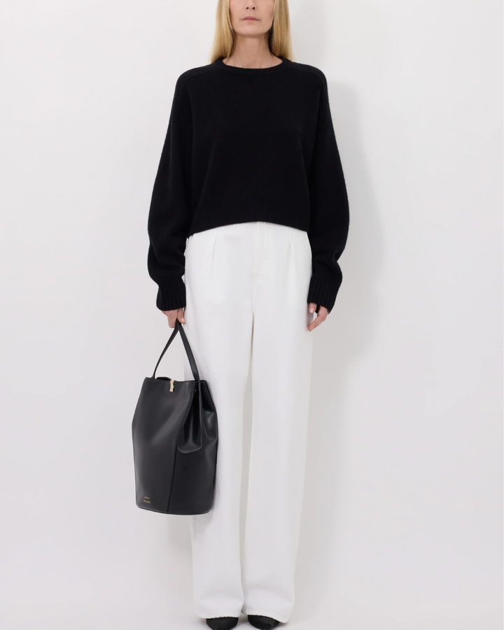 Bruzzi Cropped Sweater | Black
