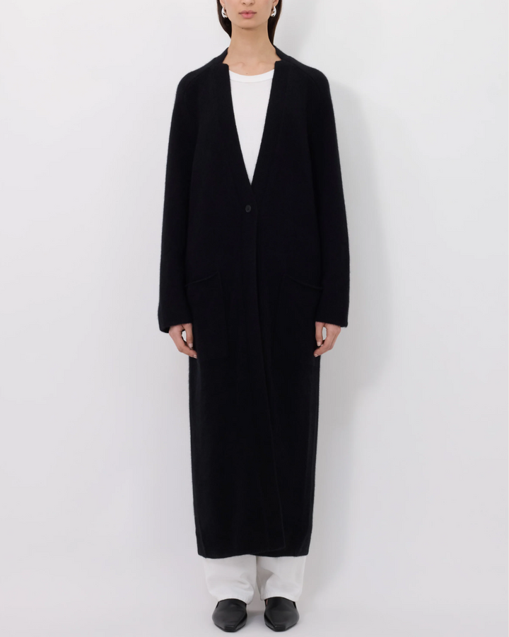 Smet Maxi Knit Cardigan | Black