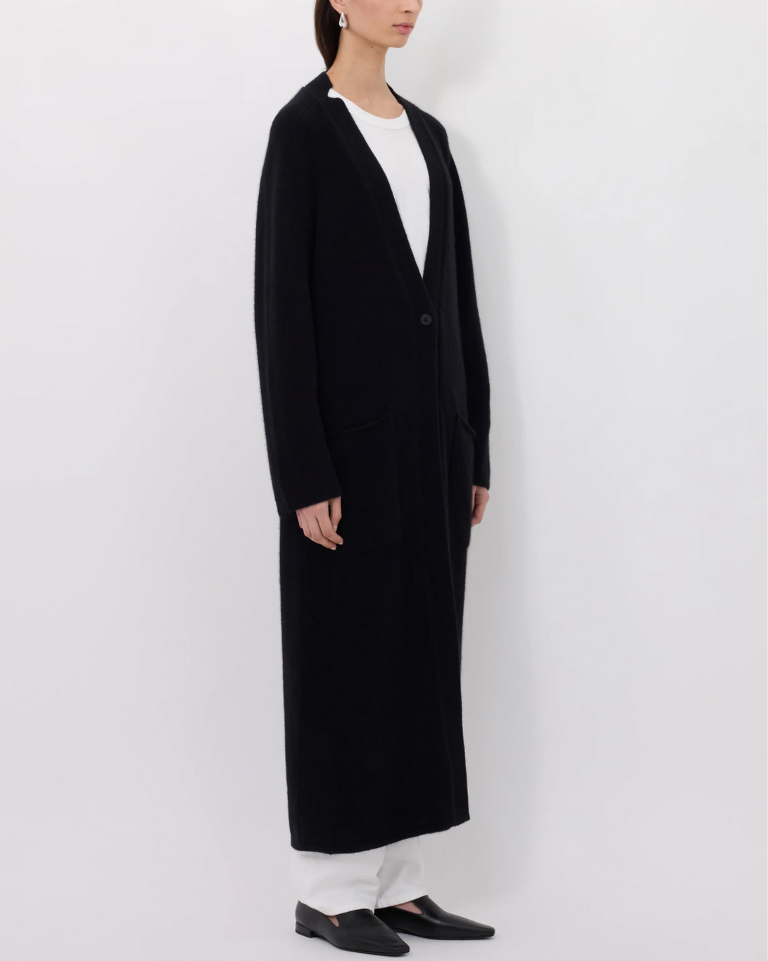 Smet Maxi Knit Cardigan | Black