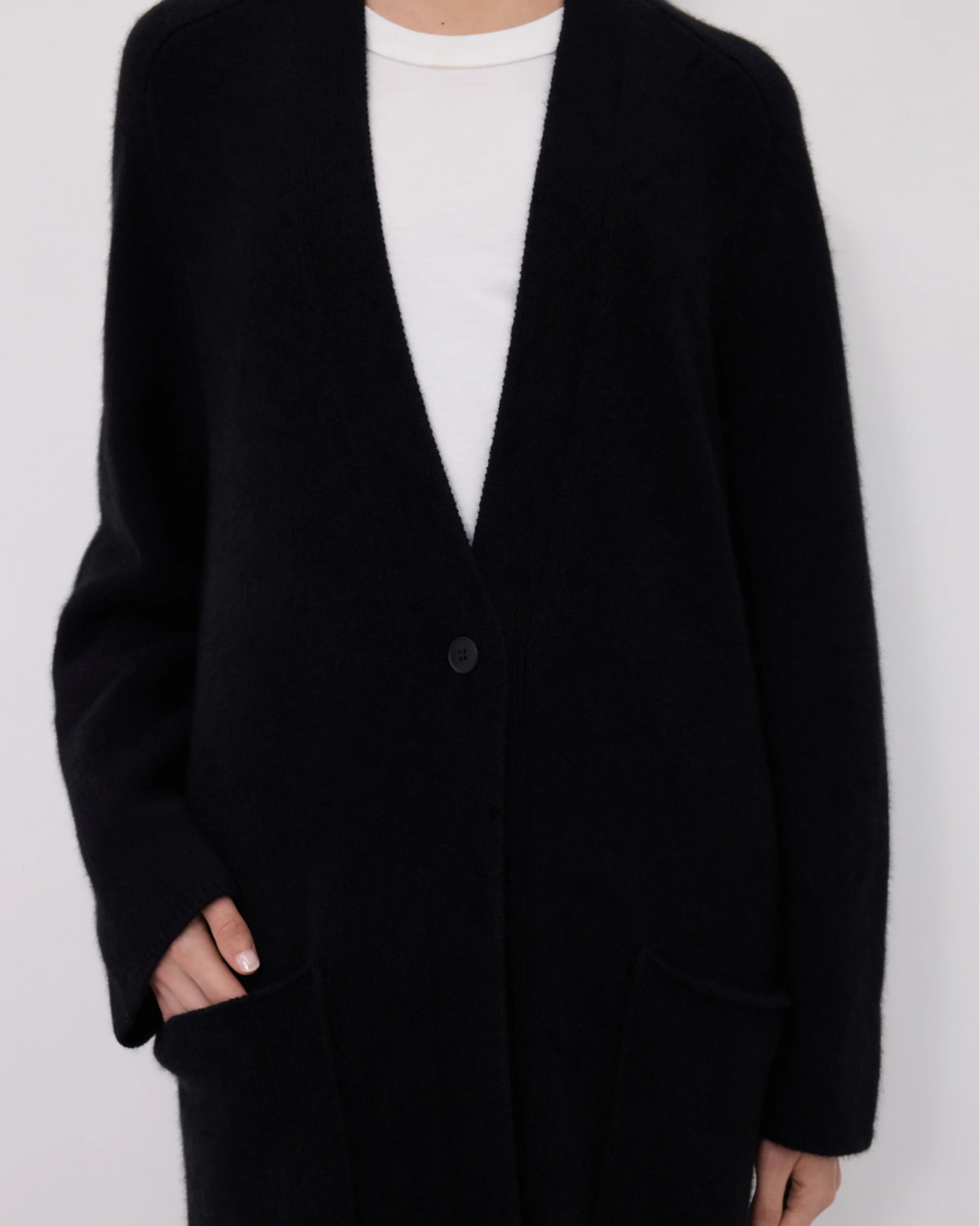 Smet Maxi Knit Cardigan | Black