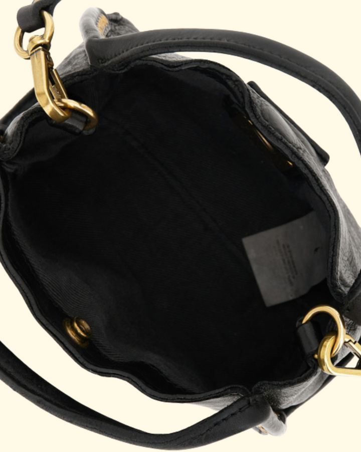 Lara Studded Shopping Bag | Black