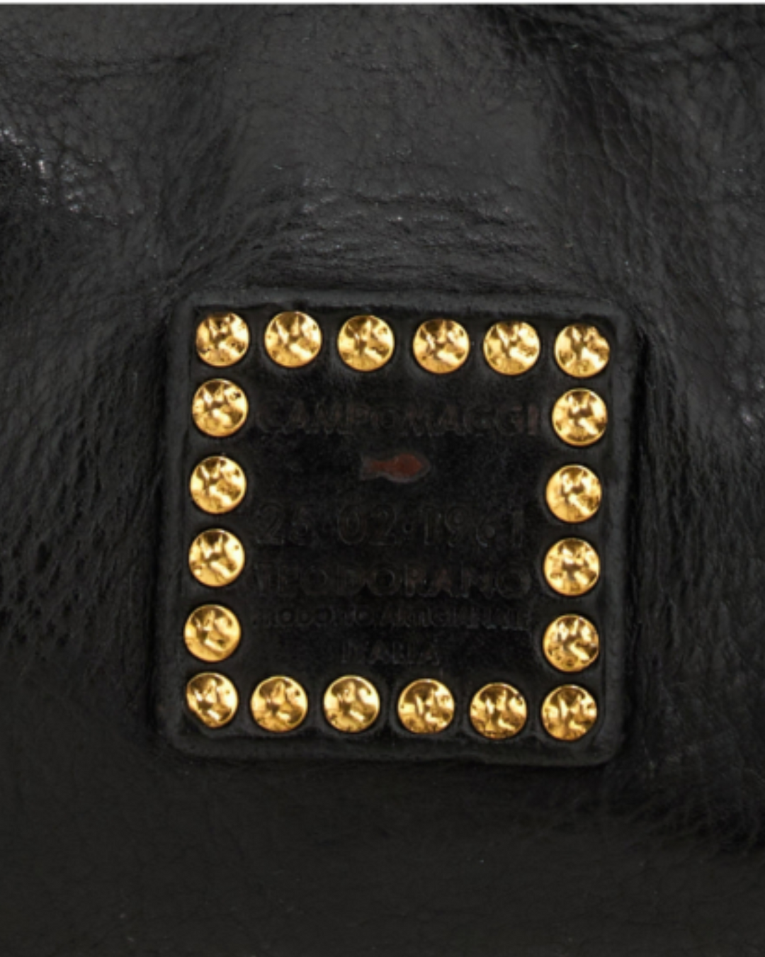 Lara Studded Shopping Bag | Black