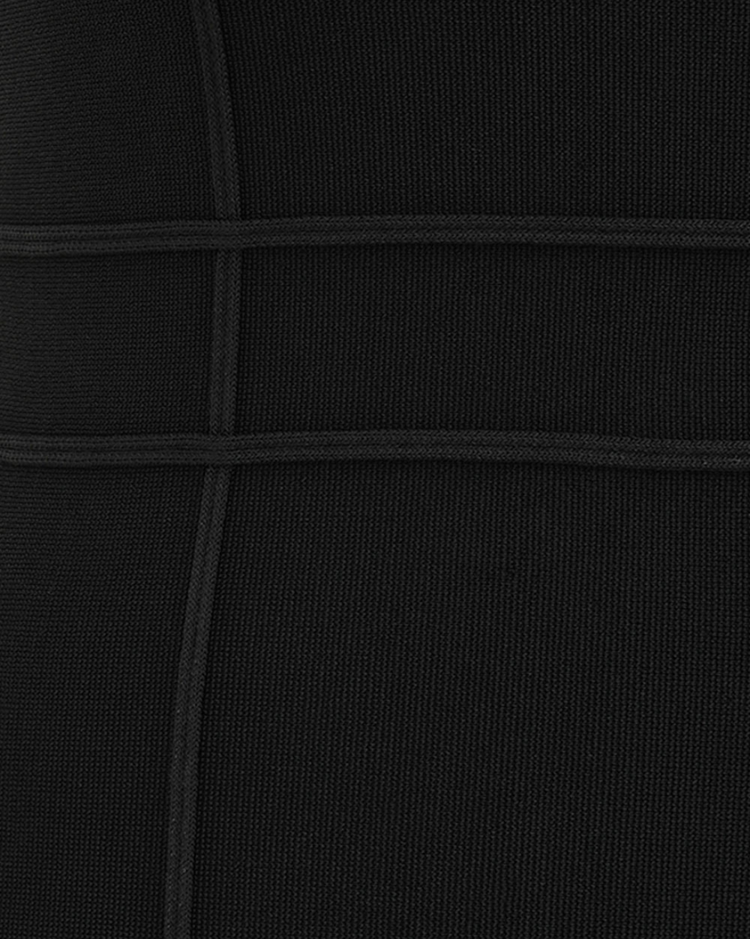 Hypnotic Sculptural Midi Dress | Black