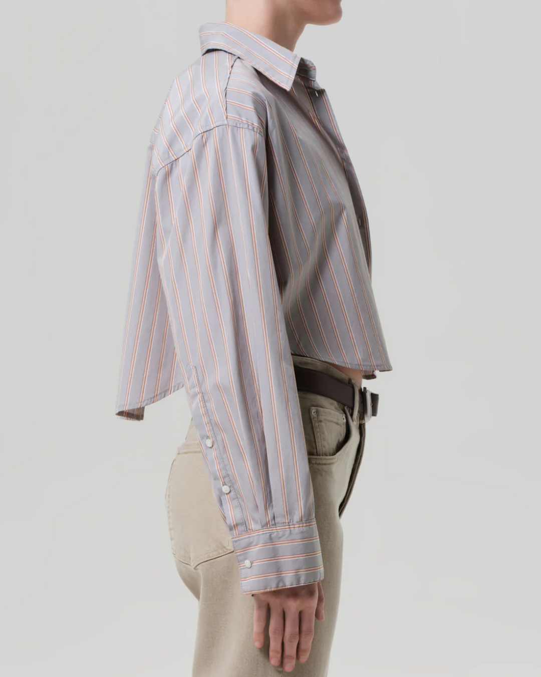 Ana Cropped Shirt | Noble Striped