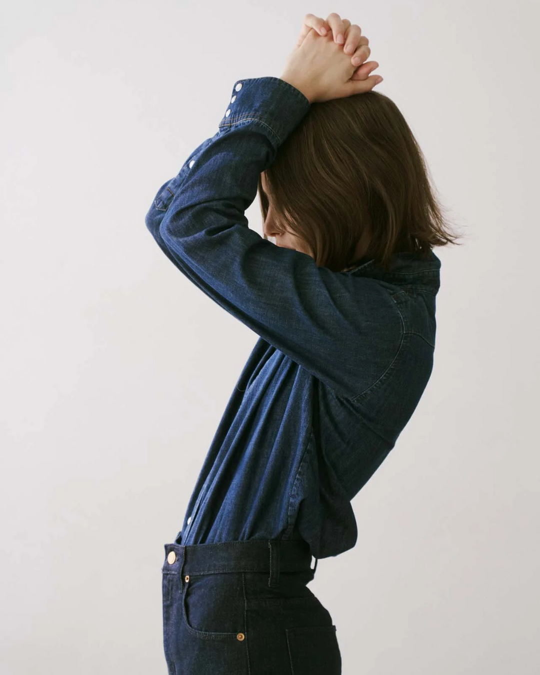 The Dolly Western Shirt | Rich Indigo