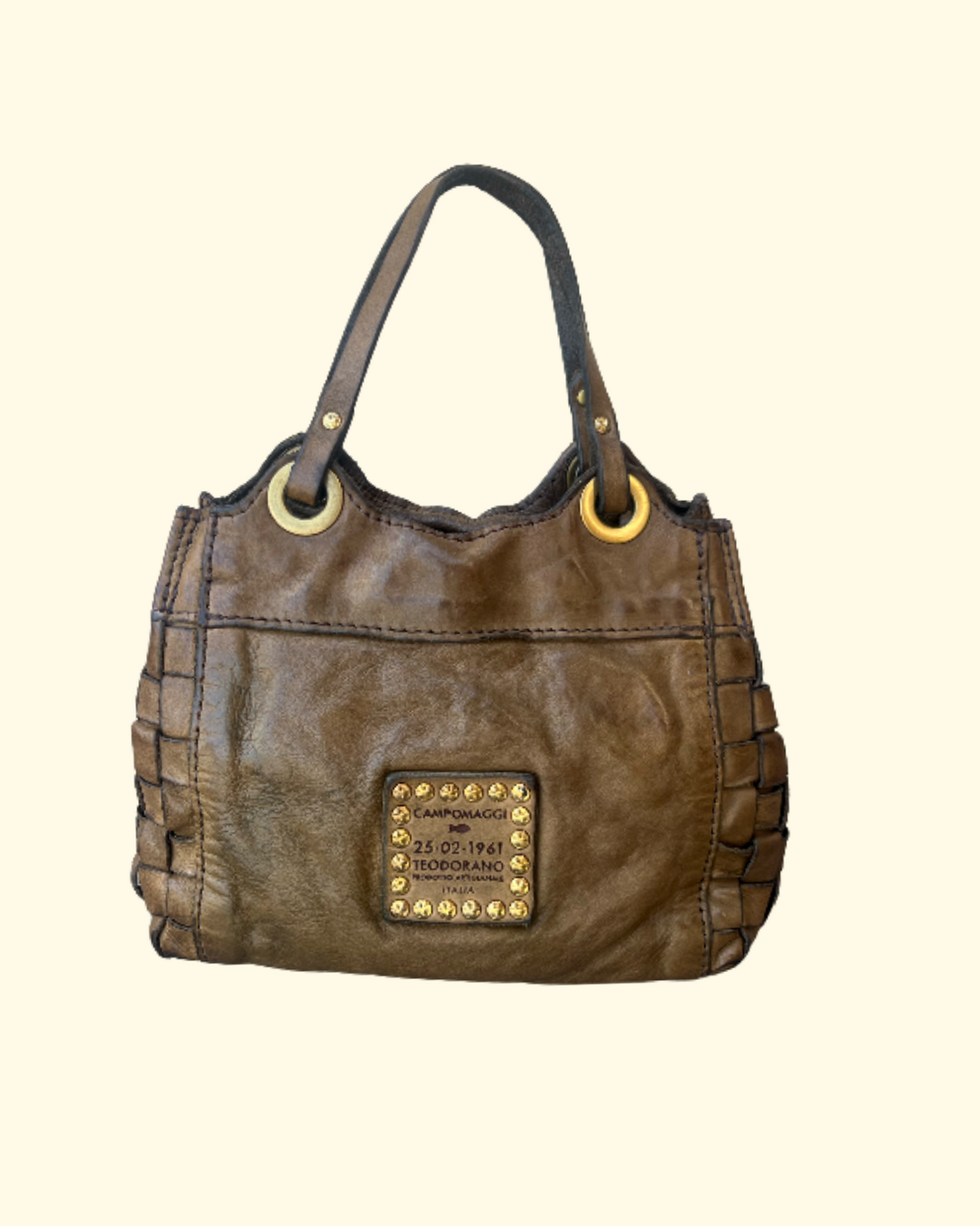 Flaviana Woven Shopping Bag | Military