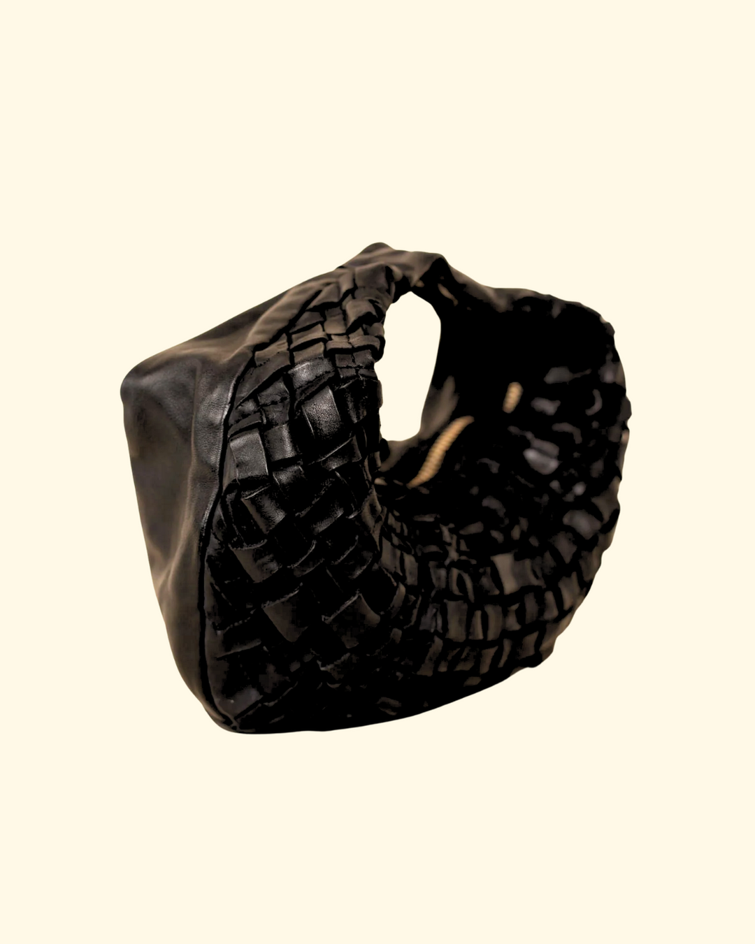 Marisa Woven Shoulder Bag | Black