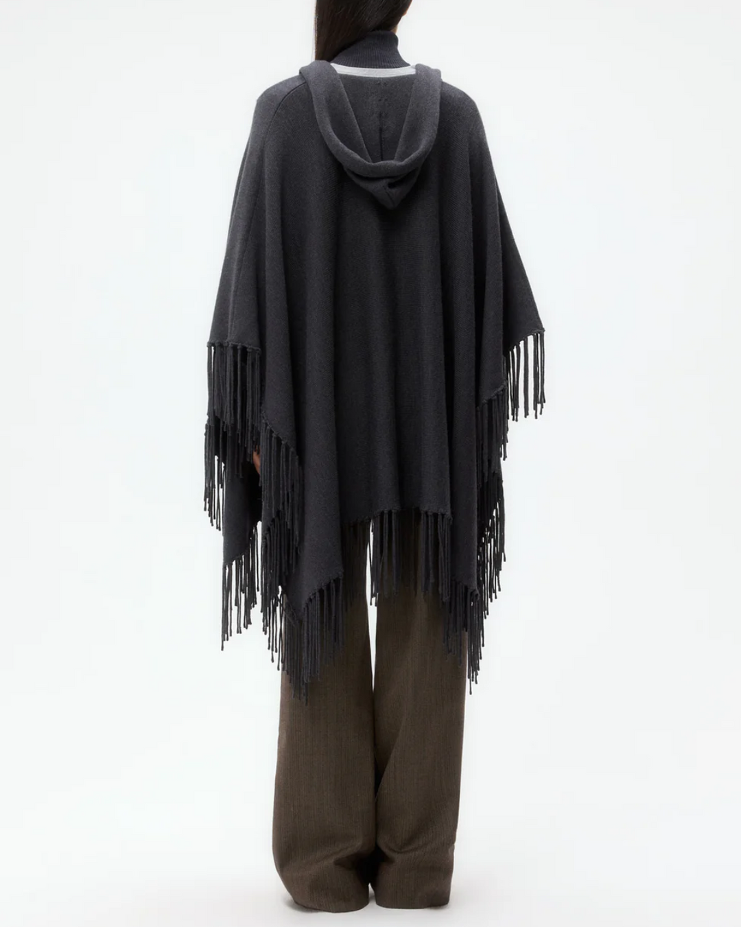 Take Me Home Poncho | Charcoal Grey