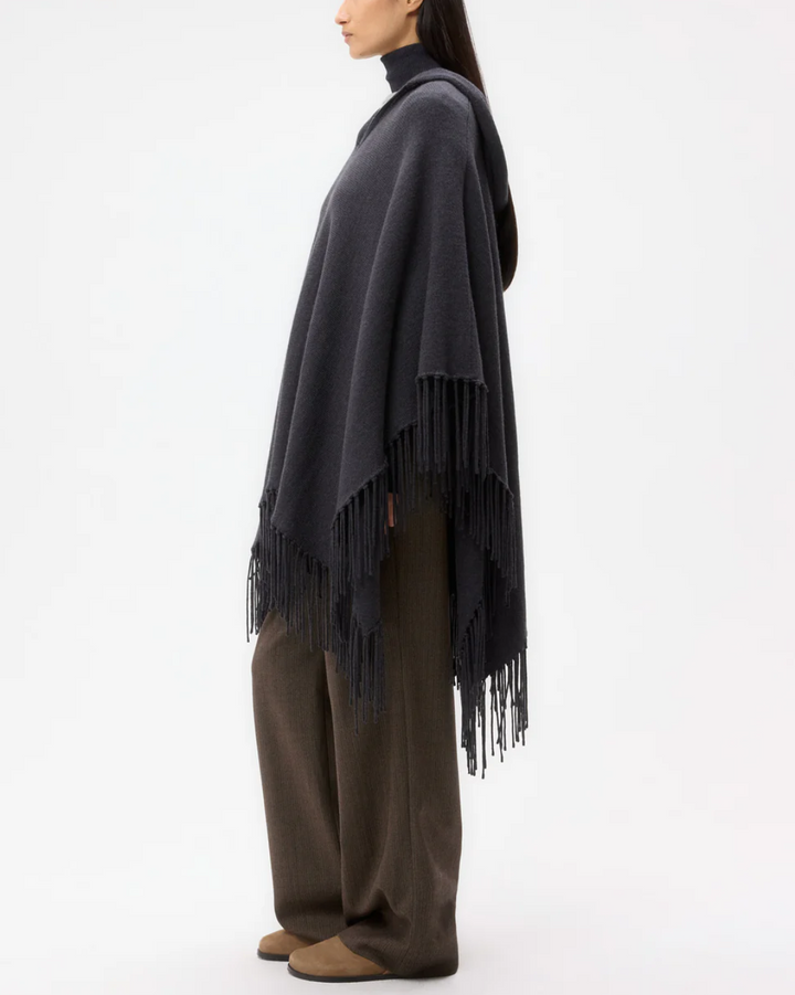 Take Me Home Poncho | Charcoal Grey