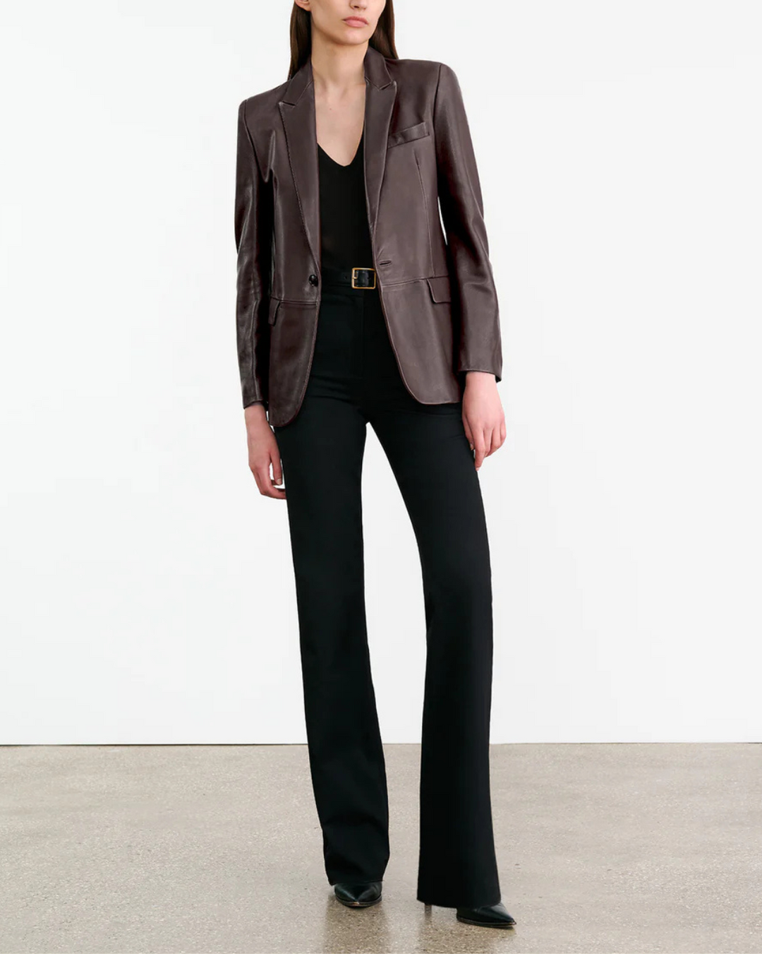 Belmonde Leather Jacket | Bordeaux