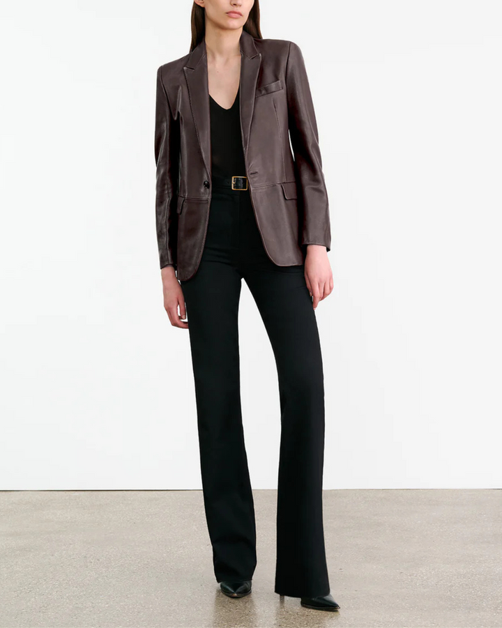 Belmonde Leather Jacket | Bordeaux