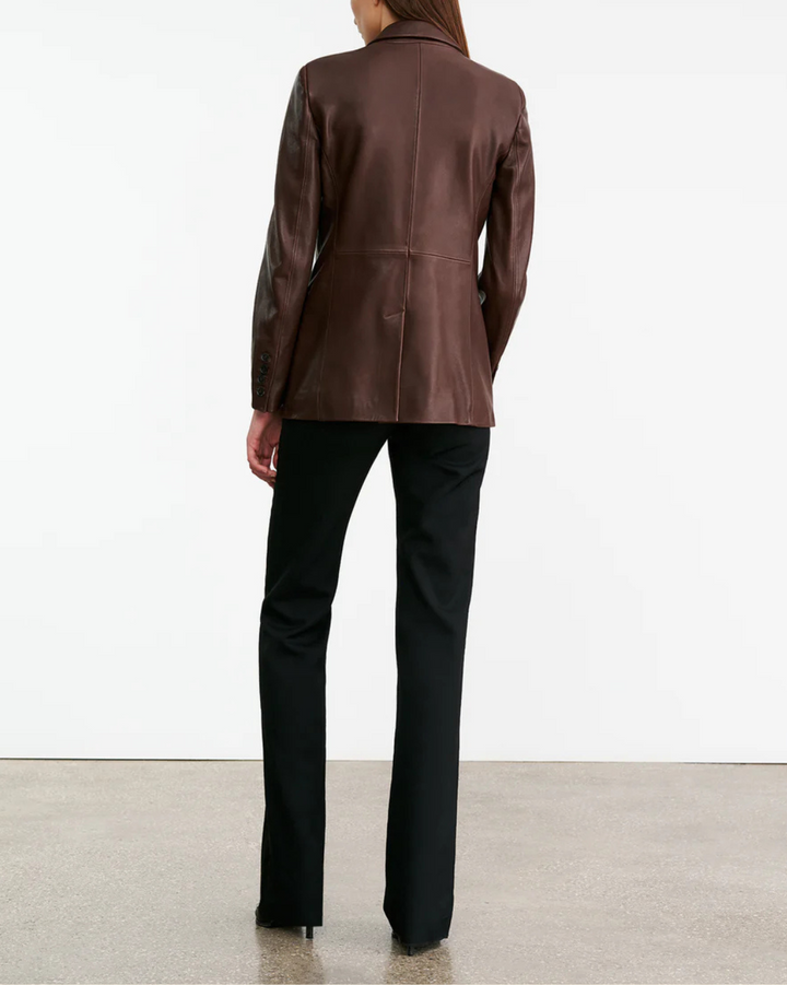 Belmonde Leather Jacket | Bordeaux