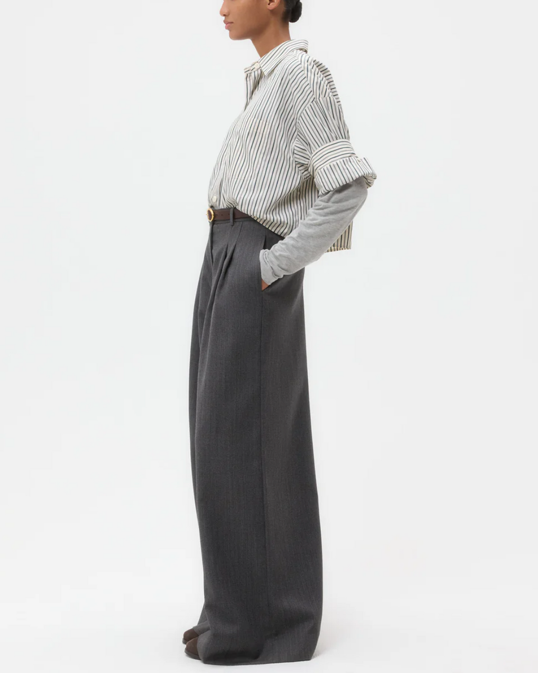 Avery Pant | Medium Heather Grey