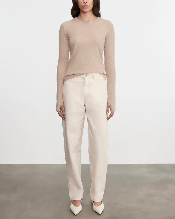 Cashmere Classic L/S Crew | Khaki
