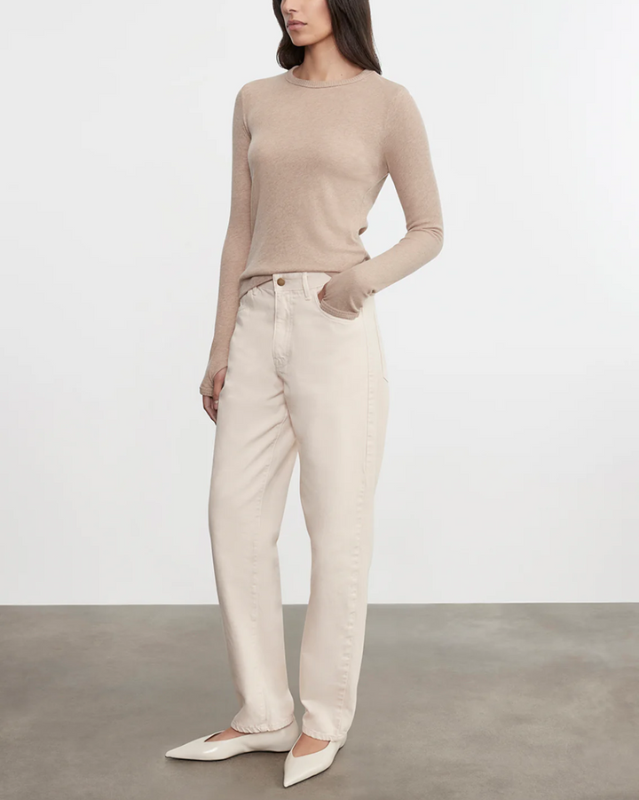 Cashmere Classic L/S Crew | Khaki