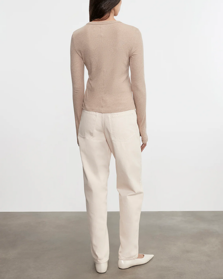 Cashmere Classic L/S Crew | Khaki