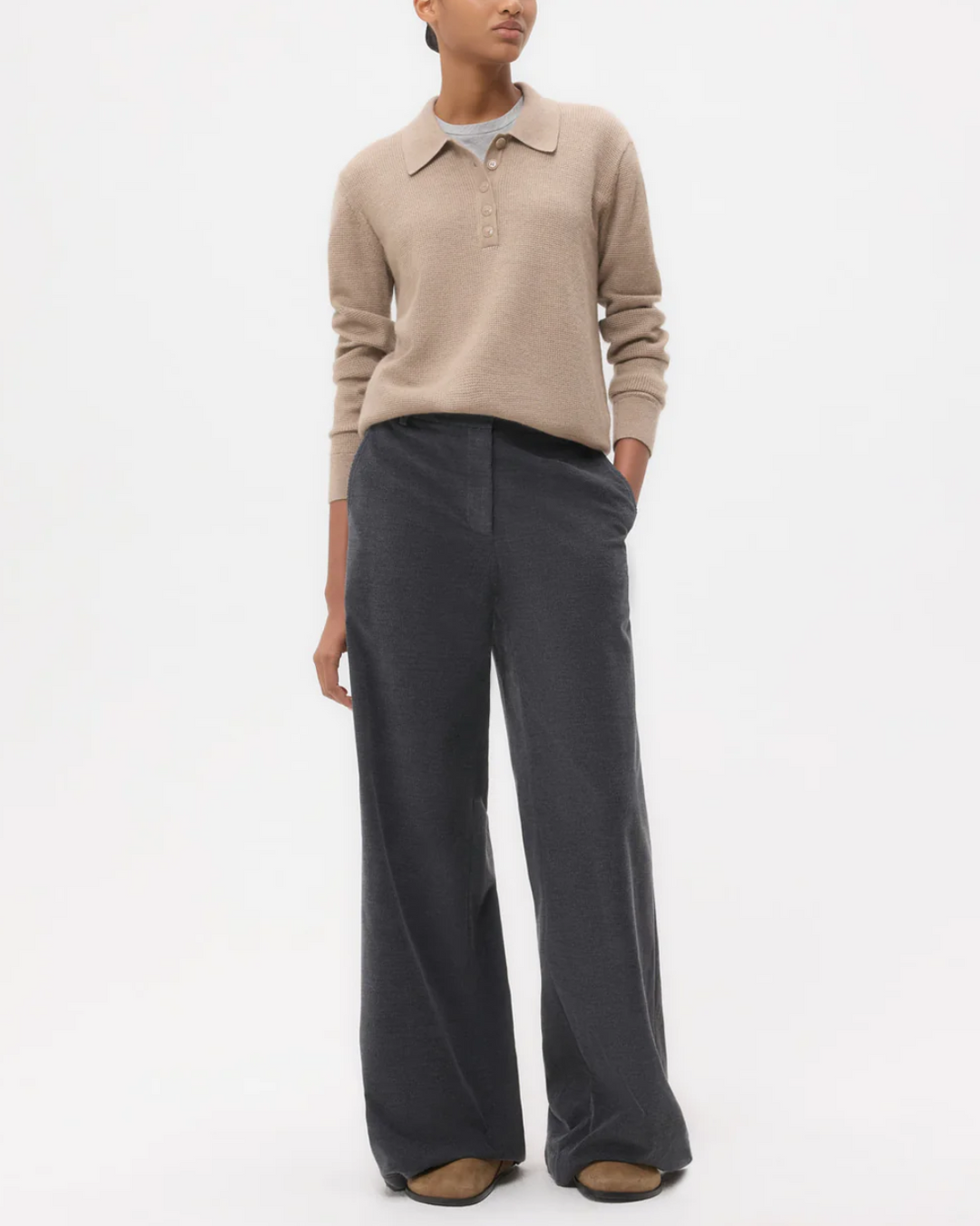 Dylan Pant | Charcoal Heather Grey Corduroy