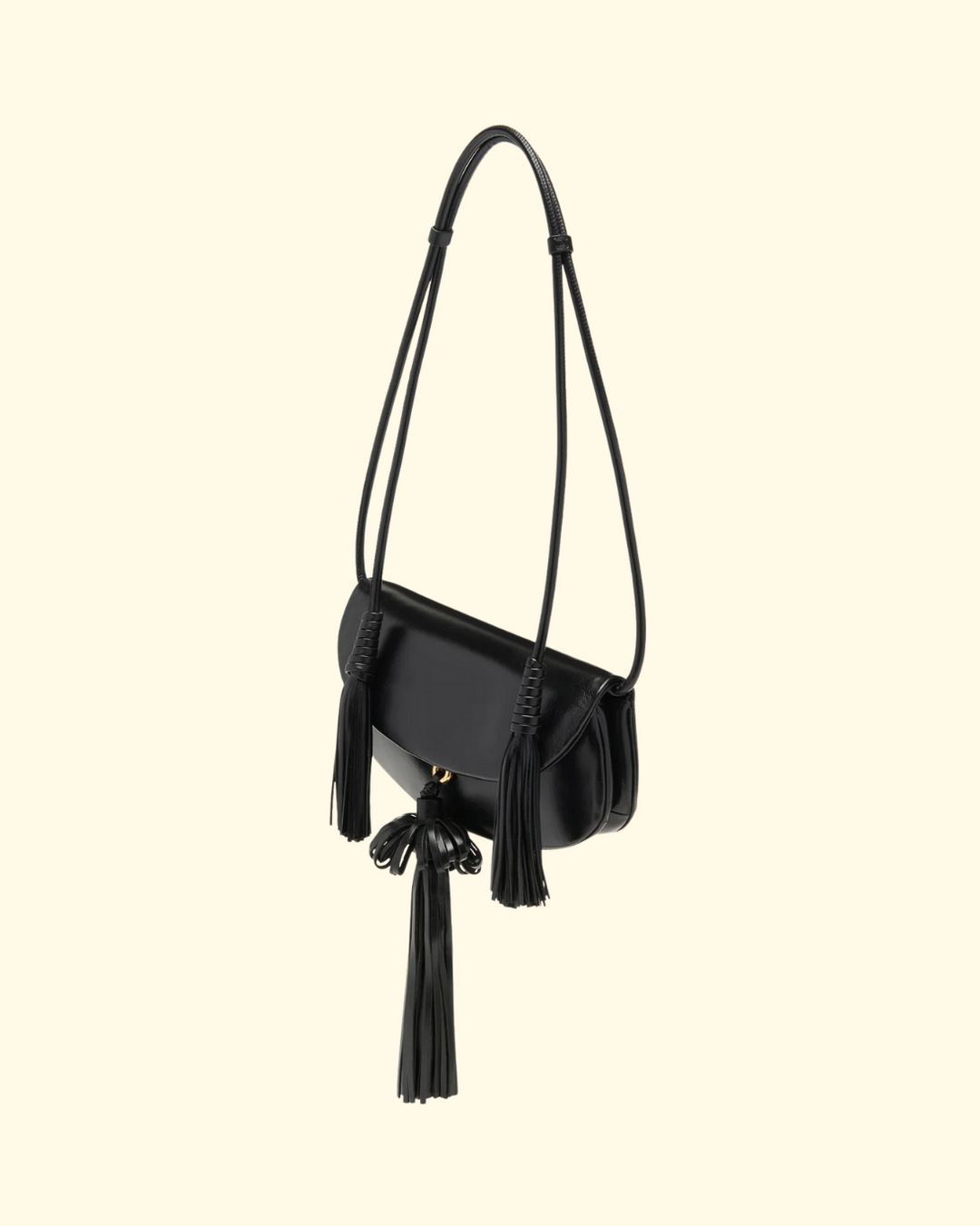 Paloma Tassel Flap Bag | Noir