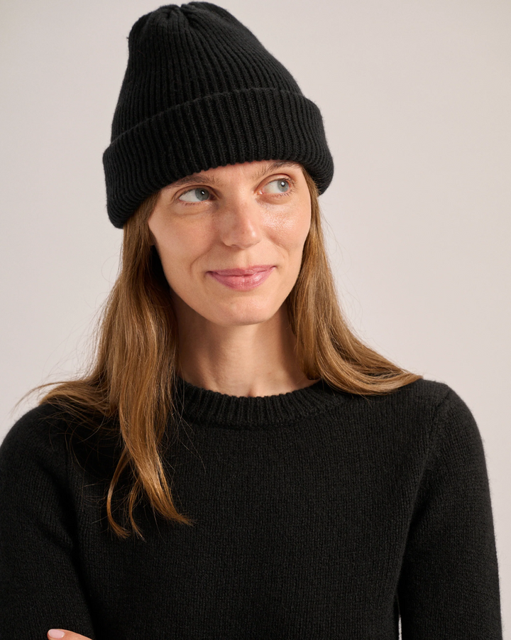 Bebe Beanie | Black Cashmere