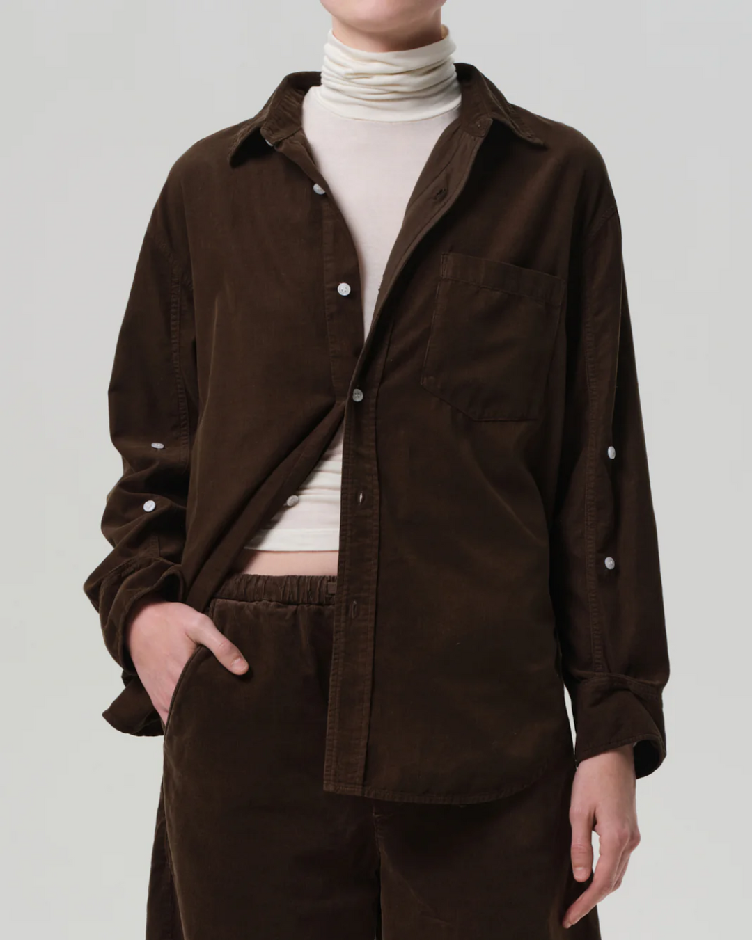 Kayla Shirt In Corduroy | Costes