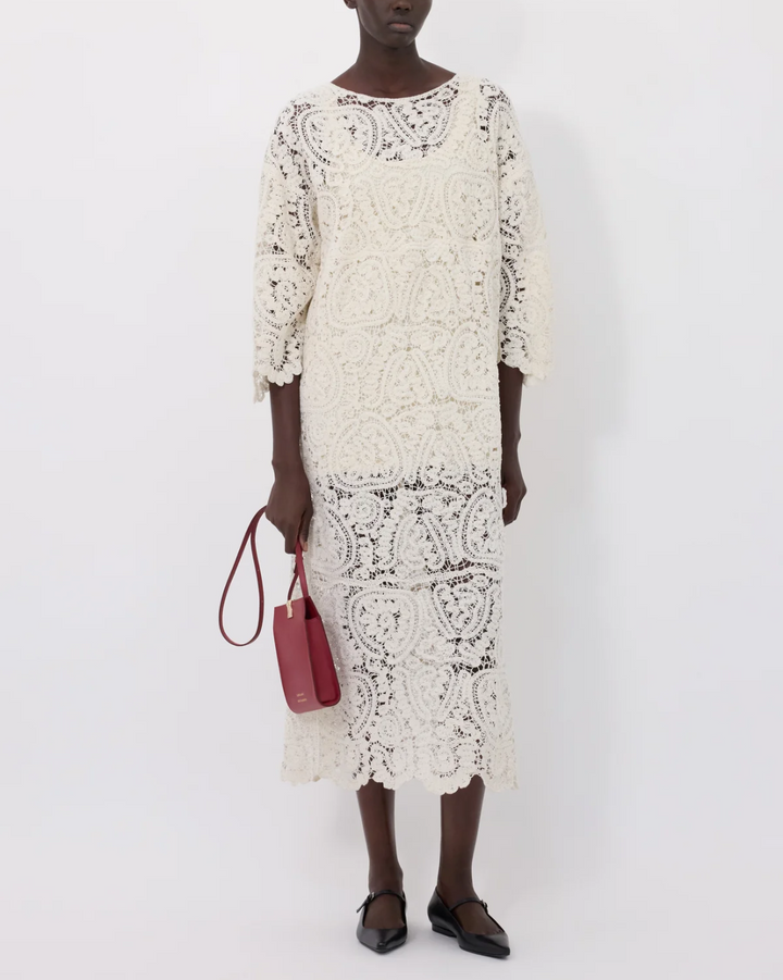 Ciko Ankle Length Dress | Ivory