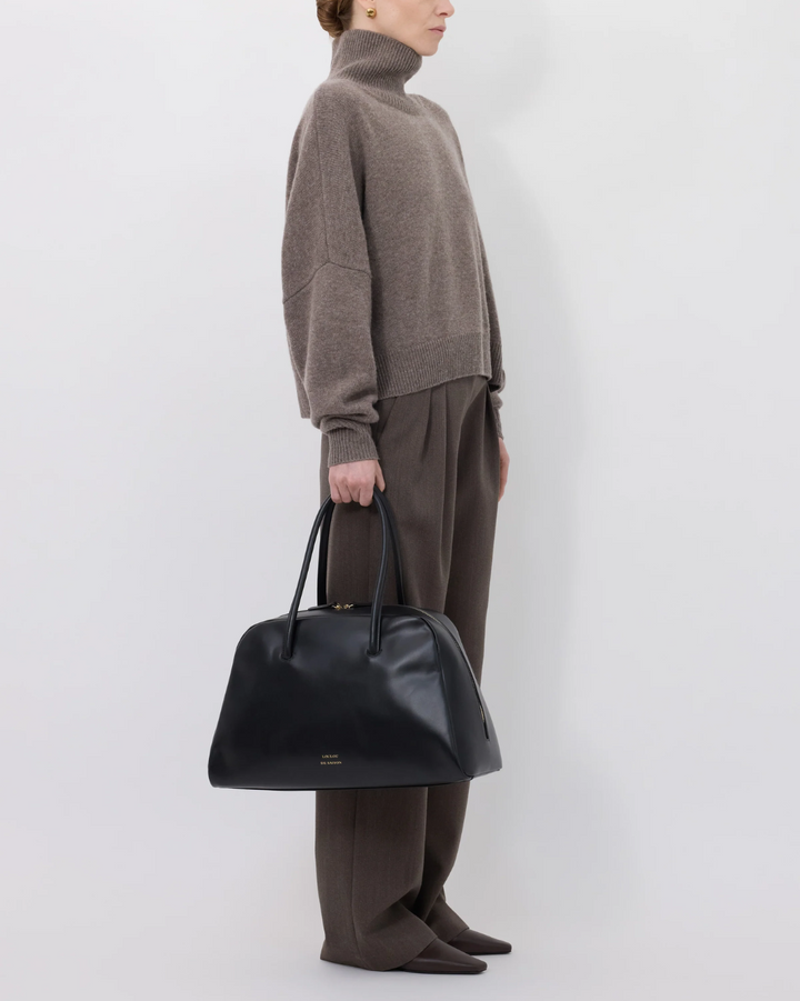 Luke Stand Collar Sweater | Taupe