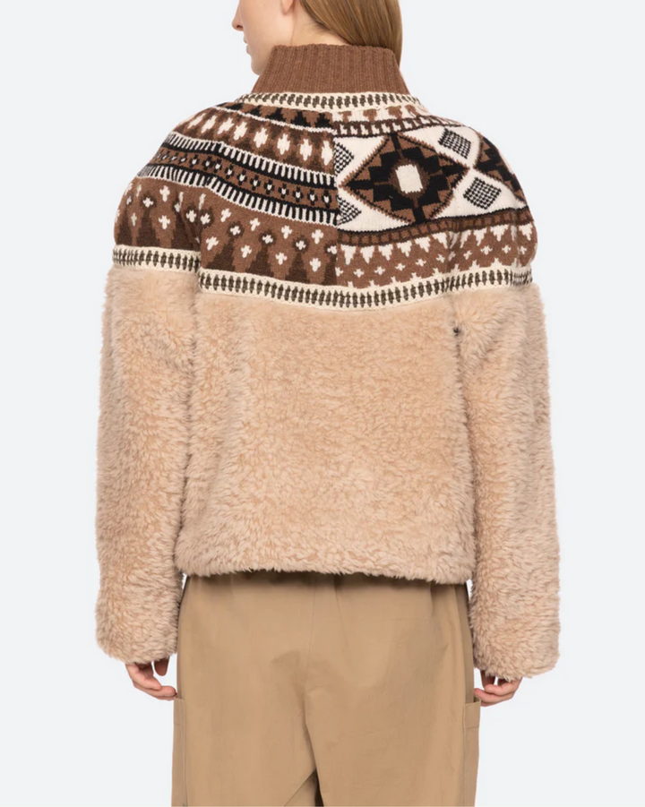 Linea Fair Isle Knit/Fleece Jacket | Multi