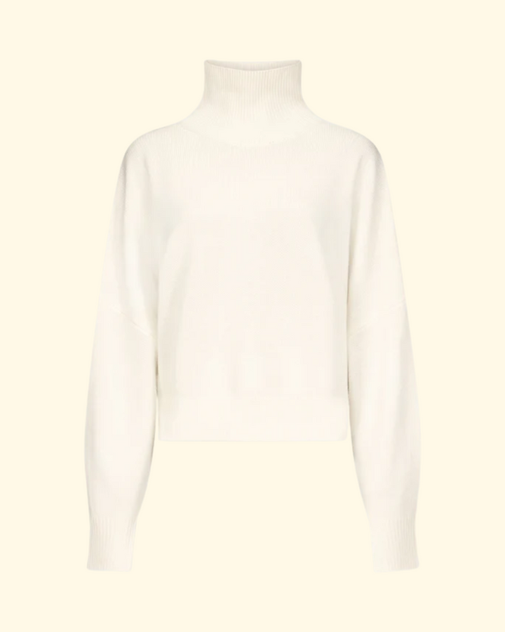 Luke Stand Collar Sweater | Ivory