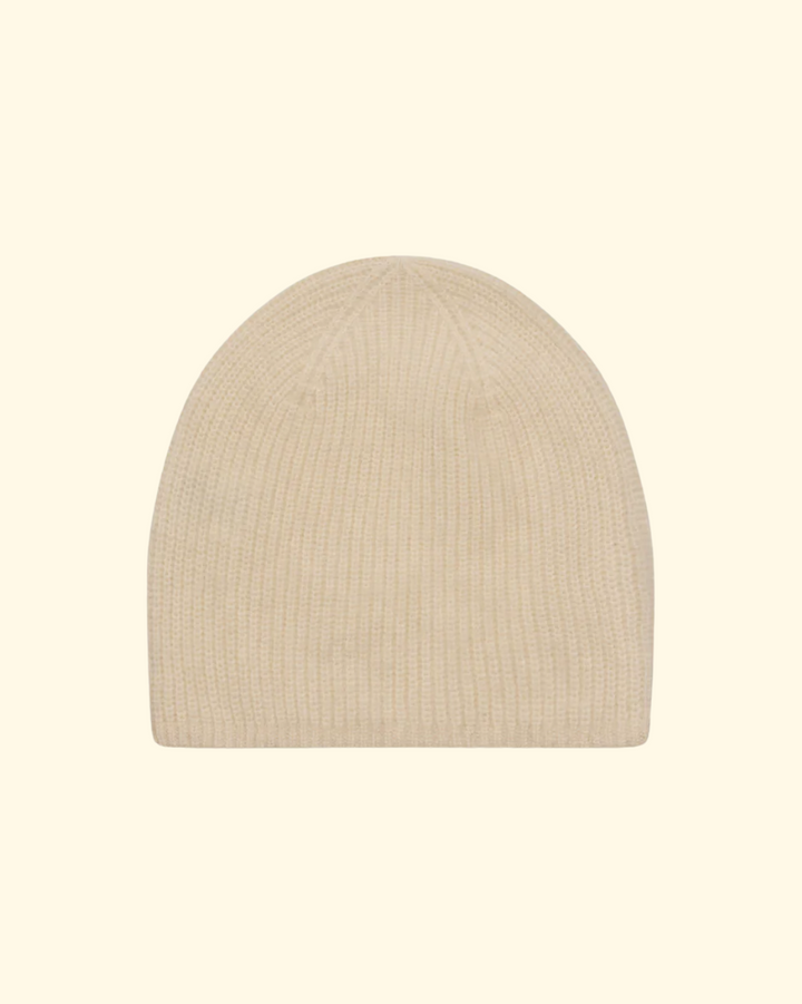 Flyn Cashmere Beanie | Ivory