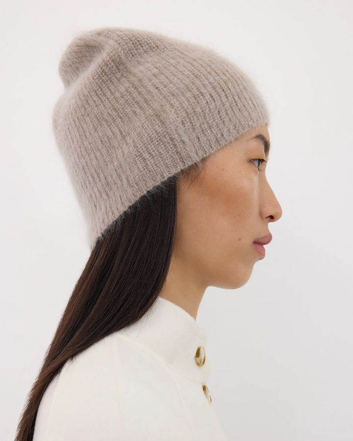 Flyn Cashmere Beanie | Beige
