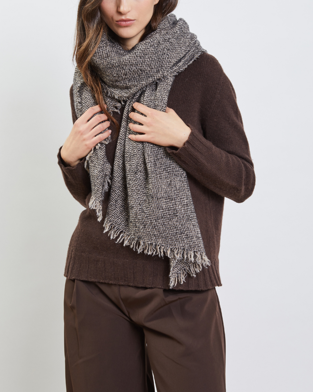 Alberto Scarf | Black/Brown/White