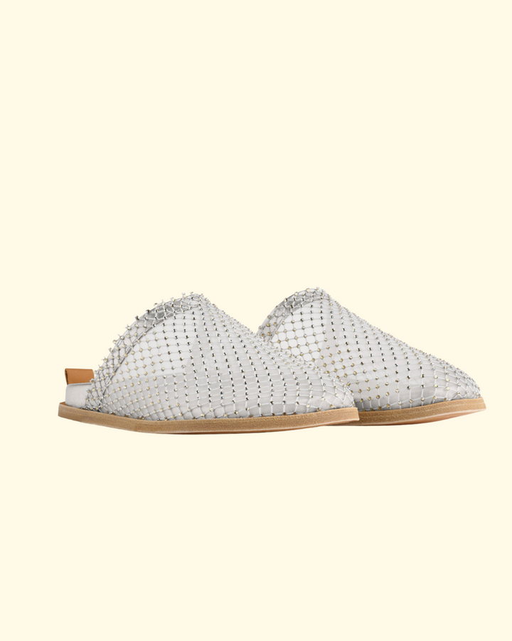 PREORDER Strass Mesh Flat Sabot