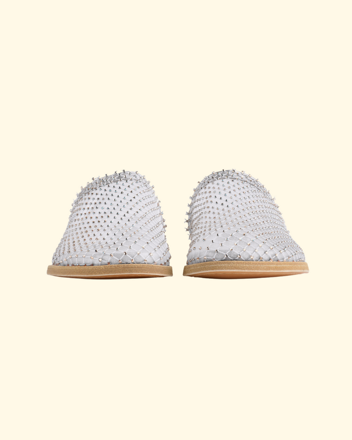 PREORDER Strass Mesh Flat Sabot